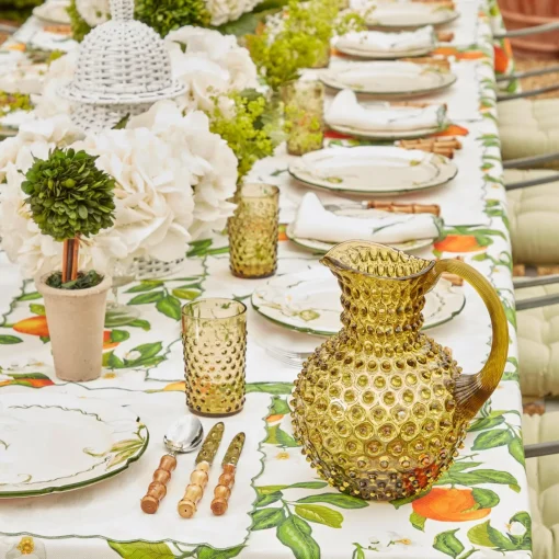 Jugs<Mrs. Alice Olive Green Hobnail Jug