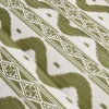 Serena Fresson Fabrics<Mrs. Alice Olive Green Ikat Stripe Fabric