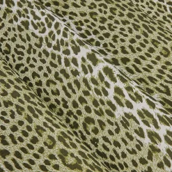 Serena Fresson Fabrics<Mrs. Alice Olive Green Leopard Fabric