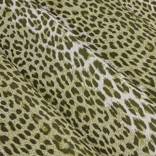 Serena Fresson Fabrics<Mrs. Alice Olive Green Leopard Fabric