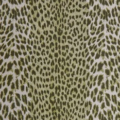Serena Fresson Fabrics<Mrs. Alice Olive Green Leopard Fabric