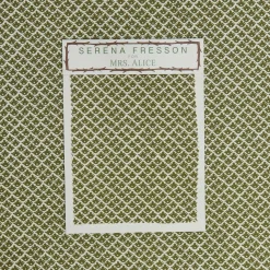 Serena Fresson Fabrics<Mrs. Alice Olive Green Lotus Flower Fabric