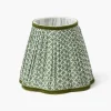 Summer Lighting | Lampshades<Mrs. Alice Olive Green Lotus Lampshade (18cm)