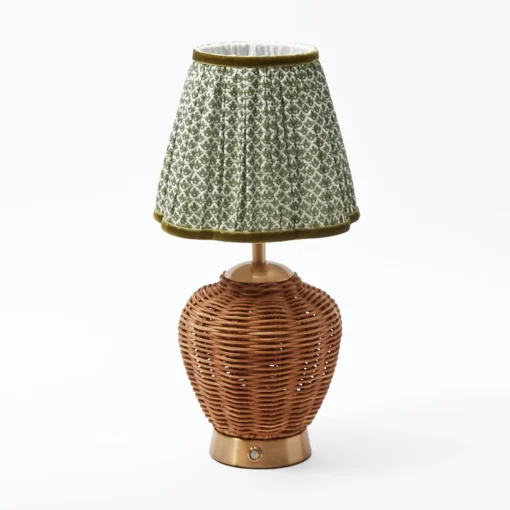 Summer Lighting | Lampshades<Mrs. Alice Olive Green Lotus Lampshade (18cm)