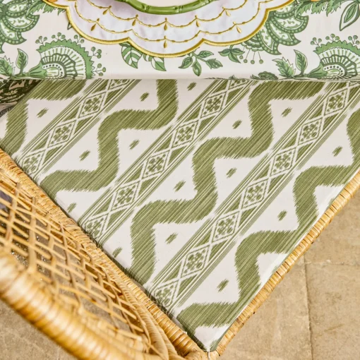 Cushions<Mrs. Alice Olive Ikat Seat Pad Cushions (Set of 4)