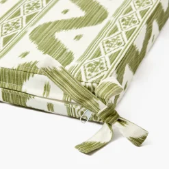 Cushions<Mrs. Alice Olive Ikat Seat Pad Cushion