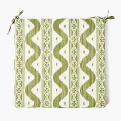 Cushions<Mrs. Alice Olive Ikat Seat Pad Cushion