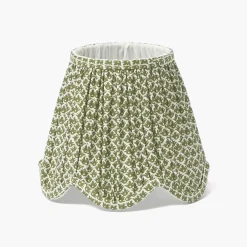 Lampshades<Mrs. Alice Olive Lotus Deep Scalloped Lampshade (18cm)