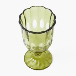 Glasses<Mrs. Alice Olive Scalloped Wine Glasses (Set of 6)