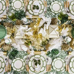 Napkins | Mrs. Alice Monogram<Mrs. Alice Olivia White & Gold Napkins (Set of 4)