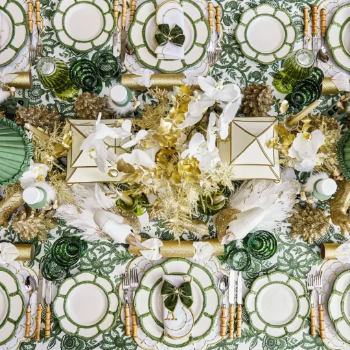 Napkins | Mrs. Alice Monogram<Mrs. Alice Olivia White & Gold Napkins (Set of 4)