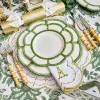 Table Linen Sets | Mrs. Alice Monogram<Mrs. Alice Olivia White & Gold Placemats & Napkins (Set of 4)