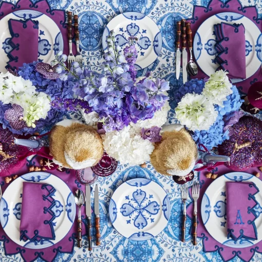 Autumn Decorations<Mrs. Alice Ophelia Blue & Gold Owl (Pair)