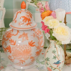 Year-round Decorations<Mrs. Alice Orange Chinoiserie Ginger Jar