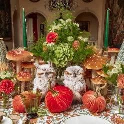 Autumn Decorations<Mrs. Alice Pair of Tawny Owls