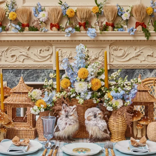 Autumn Decorations<Mrs. Alice Pair of Tawny Owls