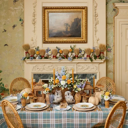Autumn Decorations<Mrs. Alice Pair of Tawny Owls