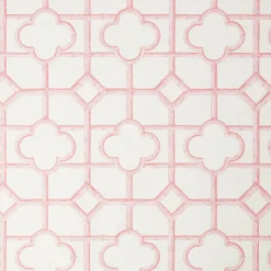 Serena Fresson Fabrics<Mrs. Alice Palm Beach Pink Shaded Bamboo Fabric
