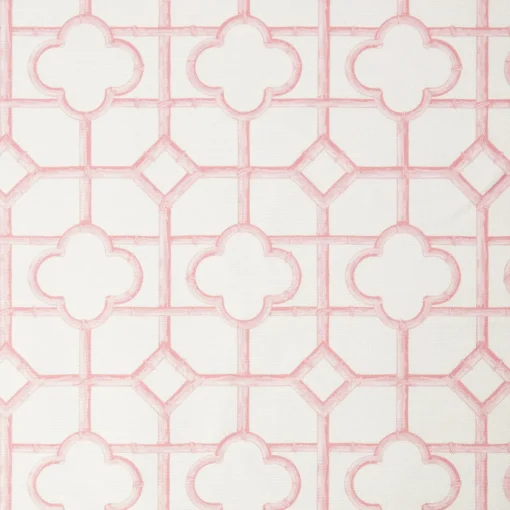 Serena Fresson Fabrics<Mrs. Alice Palm Beach Pink Shaded Bamboo Fabric