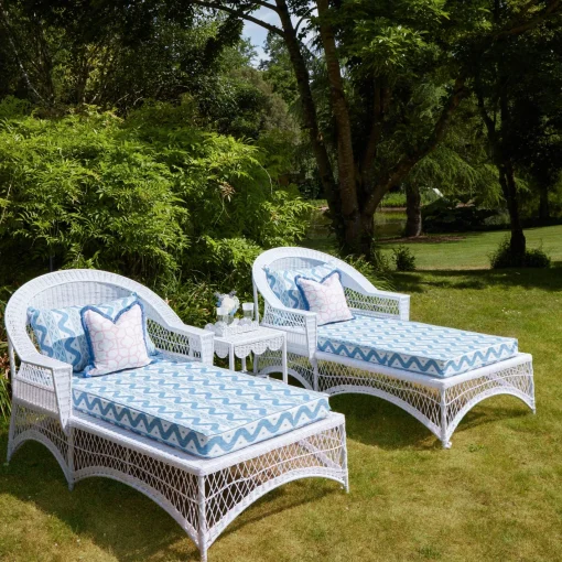 Serena Fresson Fabrics<Mrs. Alice Palm Beach Pink Shaded Bamboo Fabric