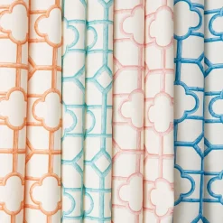 Serena Fresson Fabrics<Mrs. Alice Palm Beach Pink Shaded Bamboo Fabric