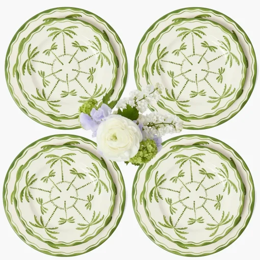 Summer Crockery | Crockery Sets<Mrs. Alice Palmera Dinner & Starter Plates (Set of 8)