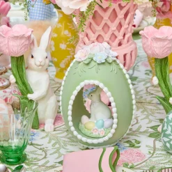 Spring Decorations<Mrs. Alice Pastel Bunny in Egg (Set of 3)