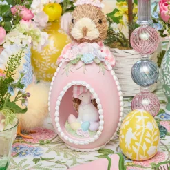 Spring Decorations<Mrs. Alice Pastel Bunny in Egg (Set of 3)