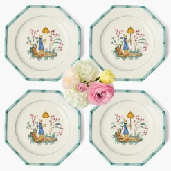 Summer Crockery | Dinner Plates<Mrs. Alice Patricia Bamboo Dinner Plate