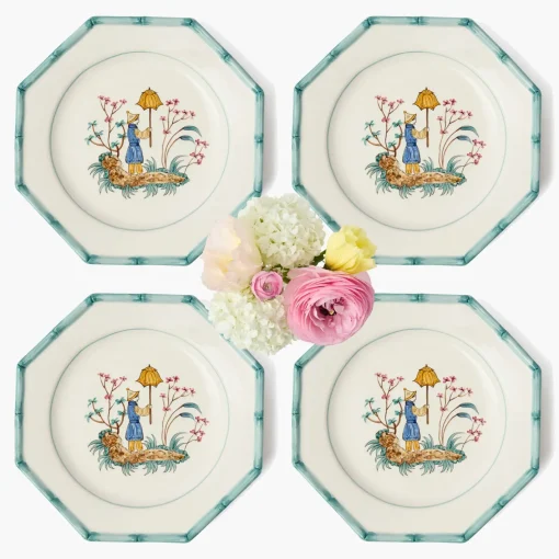 Summer Crockery | Dinner Plates<Mrs. Alice Patricia Bamboo Dinner Plate