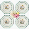 Summer Crockery | Crockery Sets<Mrs. Alice Patricia Blue Bamboo Dinner & Starter Plates (Set of 8)
