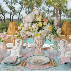 Summer Crockery | Crockery Sets<Mrs. Alice Patricia Blue Bamboo Dinner & Starter Plates (Set of 8)