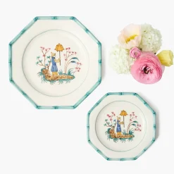 Summer Crockery | Starter Plates<Mrs. Alice Patricia Blue Bamboo Starter Plate