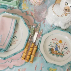 Summer Crockery | Starter Plates<Mrs. Alice Patricia Blue Bamboo Starter Plate