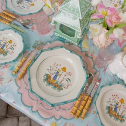 Summer Crockery | Starter Plates<Mrs. Alice Patricia Blue Bamboo Starter Plates (Set of 4)