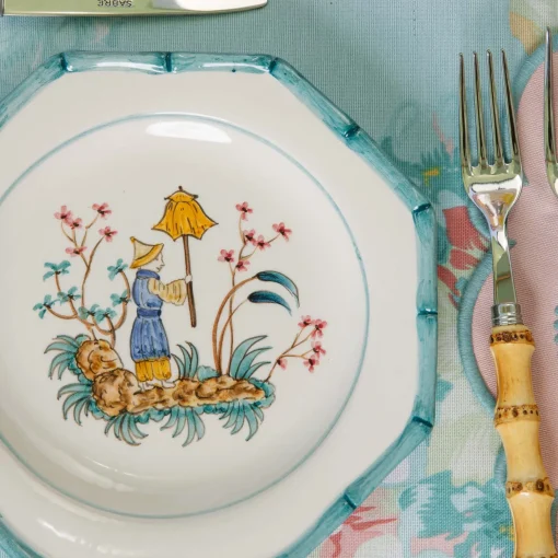 Summer Crockery | Starter Plates<Mrs. Alice Patricia Blue Bamboo Starter Plate