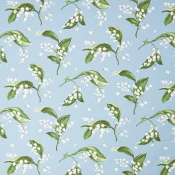 Serena Fresson Fabrics<Mrs. Alice Pebble Lily of the Valley Fabric