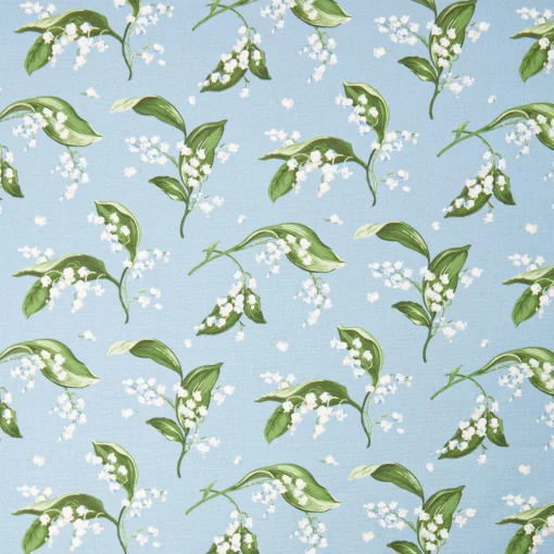 Serena Fresson Fabrics<Mrs. Alice Pebble Lily of the Valley Fabric