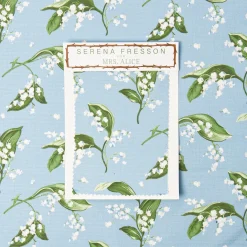Serena Fresson Fabrics<Mrs. Alice Pebble Lily of the Valley Fabric