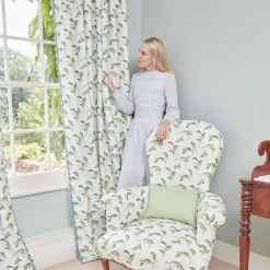 Serena Fresson Fabrics<Mrs. Alice Pebble Lily of the Valley Fabric