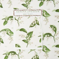 Serena Fresson Fabrics<Mrs. Alice Pebble Lily of the Valley Fabric