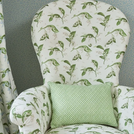 Serena Fresson Fabrics<Mrs. Alice Pebble Lily of the Valley Fabric