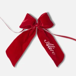 Napkin Rings & Bows | Mrs. Alice Monogram<Mrs. Alice Personalisable Berry Red Velvet Bow