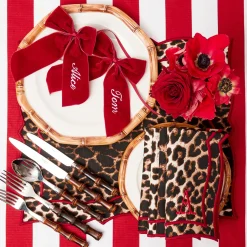 Napkin Rings & Bows | Mrs. Alice Monogram<Mrs. Alice Personalisable Berry Red Velvet Bow