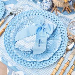 Napkin Rings & Bows | Mrs. Alice Monogram<Mrs. Alice Personalisable Blue Grosgrain Bow