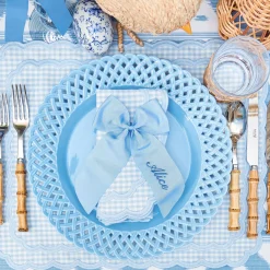 Napkin Rings & Bows | Mrs. Alice Monogram<Mrs. Alice Personalisable Blue Grosgrain Bow
