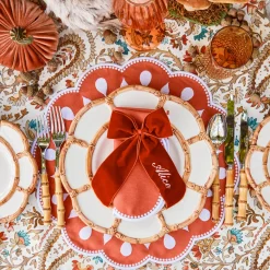 Napkin Rings & Bows | Mrs. Alice Monogram<Mrs. Alice Personalisable Burnt Orange Bow