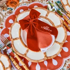Napkin Rings & Bows | Mrs. Alice Monogram<Mrs. Alice Personalisable Burnt Orange Bow