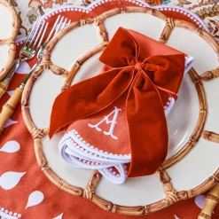 Napkin Rings & Bows | Mrs. Alice Monogram<Mrs. Alice Personalisable Burnt Orange Bow