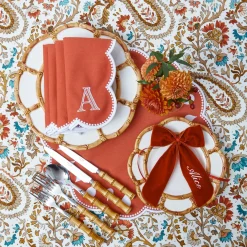Napkin Rings & Bows | Mrs. Alice Monogram<Mrs. Alice Personalisable Burnt Orange Bow